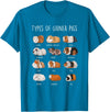 Funny Guinea Pig Sayings Design Shop Guinea Pig Types Of Guinea Pigs T-Shirt - Sapphire Blue