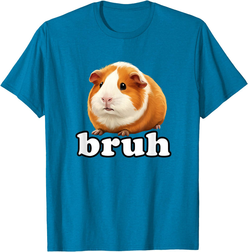 Guinea Pig Rodent Kids Animal Lover Farm Pets Cute Guinea Pig Bruh Cute Rodent Kids Animal Lover Funny T-Shirt - Sapphire Blue