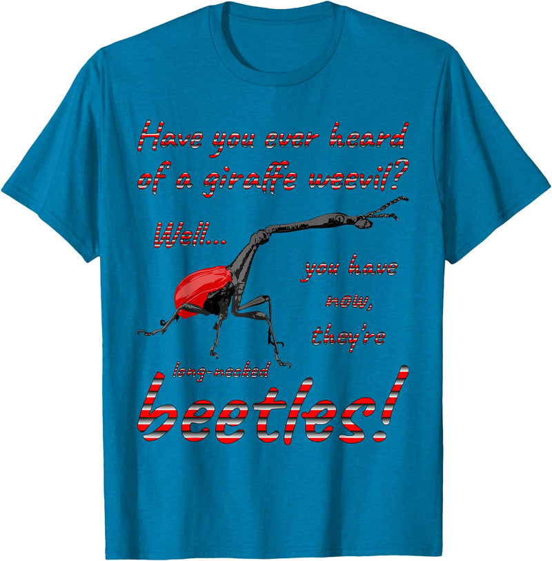 ETCreations Giraffe Weevil T-Shirt - Sapphire Blue