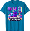 Llama Pinata Birthday Clothing Funny Family Party Llama Pinata Boy Girl Family Party Bday Bruh Its My Birthday T-Shirt - Sapphire Blue