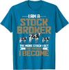 Funny Farmer Apparel Funny Farmer Rancher Stock Broker Cattle Farming Cow Farm T-Shirt - Sapphire Blue