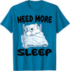 Polar Bear Pajamas & Nightgown .Co Cute Polar Bear Need More Sleep Pajamas Nightgown T-Shirt - Sapphire Blue