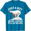 Polar Bear Gift Polar Bear Accessories & Stuff Cool Polar Bear For Boys Kids Polar Bear Lover Arctic Animal T-Shirt - Sapphire Blue
