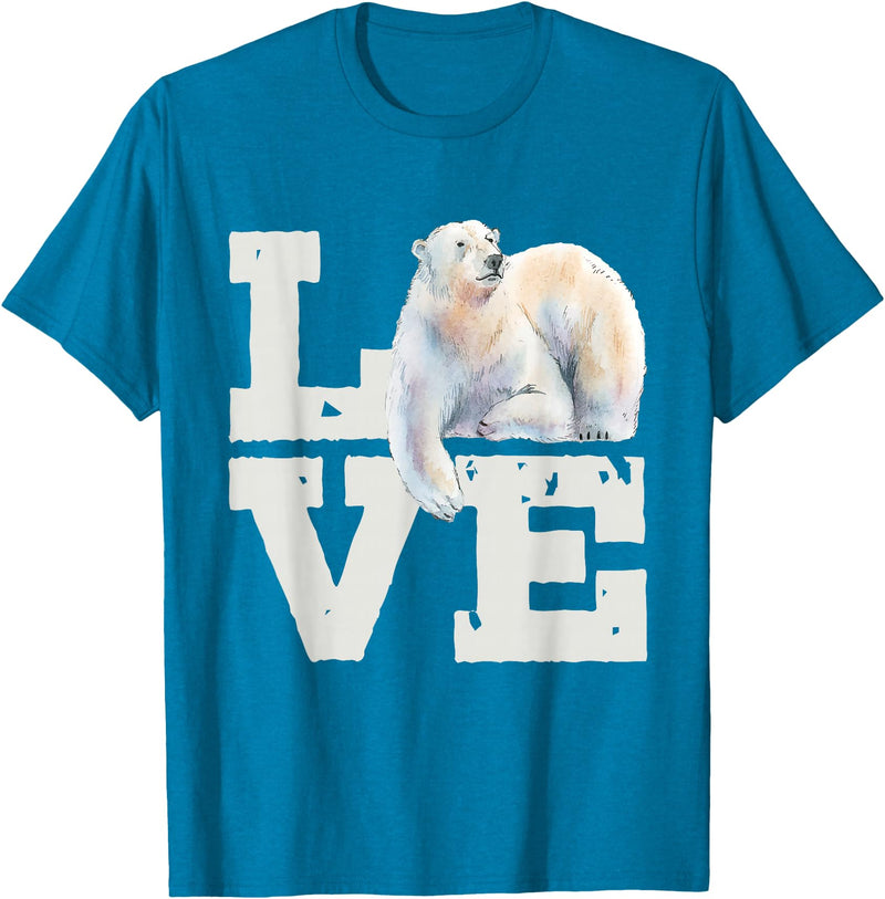 Funny Polar Bear Shirts Polar Bear Lover Zookeeper Zoo Animal Lover Wildlife T-Shirt - Sapphire Blue