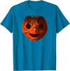 Imagine Graphics Creepy Vintage Halloween Pumpkin T-Shirt - Sapphire Blue