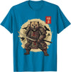 Anime Shirts For Men Women Kids Gifts Samurai Bear Shirt Warrior Vintage Graphic Japanese Men T-Shirt - Sapphire Blue