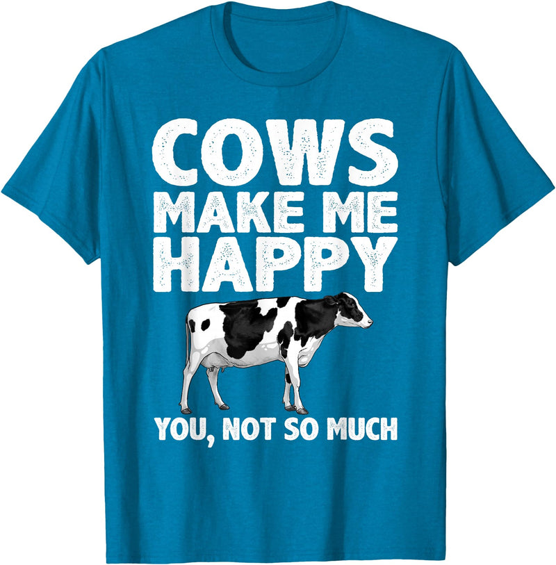 Cow Gift Cow Lover Accessories Cattle Farmer Stuff Cool Cow Art For Men Women Cow Farmer Dairy Cows Farm Animal T-Shirt -