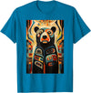 Spirit Bear Native American Art Design Ideas Indian Art Design Spirit Bear T-Shirt - Sapphire Blue