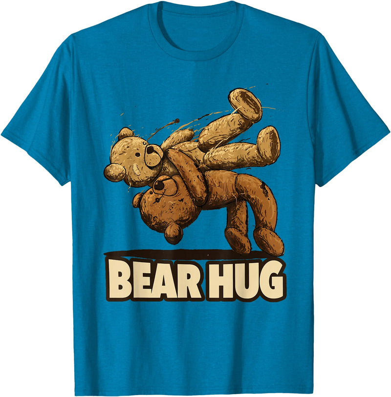 Bear Hug Wrestling Bear Hug - Wrestling bears T-Shirt - Sapphire Blue