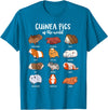 Guinea pig designs Various Guinea Pig Breeds - Guinea Pig T-Shirt - Sapphire Blue