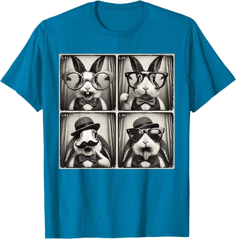 Funny Rabbit Bunny T-Shirt in Sapphire Blue