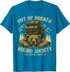 Bear Camp Trekkers Funny Hiking Bear Out of Breath Joke T-Shirt - Sapphire Blue