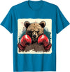 Funny Boxing Animals Boxer Bear With Boxing Gloves Kickboxing Funny Boxing T-Shirt - Sapphire Blue