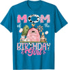 Famer Pink Cow Birthday Matching Tees Mom Of The Birthday Girl 1St Birthday Pink Cow Farm T-Shirt - Sapphire Blue