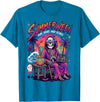 Summerween Halloween in July Spooky Summer Horror summerween Sun Sand and Scare Skeleton Halloween T-Shirt - Sapphire Blue