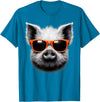 Cool Pig Love Graphic Art Cool Pig Wearing Sunglasses Graphic Art T-Shirt - Sapphire Blue