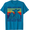 Work Cattle Once Funny Cow Tee Work Cattle Once And You'll Understand Why We Eat Them Cow T-Shirt - Sapphire Blue