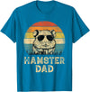 Vintage Hamster Dad Hamster Lovers Daddy Father's Day T-Shirt - Sapphire Blue