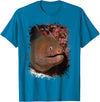 Eel Photo Aquarium Ocean Animal Splatter Art Moray Eel Photo Ocean Animal Splatter Art Aquarium Tee T-Shirt - Sapphire Blue