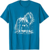 Horse Tee Horse T-Shirt - Straight - Sapphire Blue