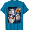 Bunny Chow Space Rabbit South Africa Food Curry Meme Funny T-Shirt in Sapphire Blue