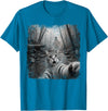 Halloween Ghost Cat Selfie Forest Lat Halloween Ghost Cat Forest Selfie Scared Men Women Kid T-Shirt - Sapphire Blue