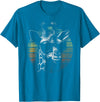 Vintage Giraffe Apparel. Giraffe Vintage Sunglasses Funny Retro African Animal T-Shirt - Sapphire Blue