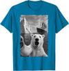 Funny Polar Bear Selfie Titanic T-Shirt - Sapphire Blue