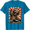 Bear DJ Stuff & Accessories Cool Retro Bear DJ Funny Bears Music Men Women Kids T-Shirt - Sapphire Blue