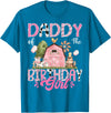 Famer Pink Cow Birthday Matching Tees Daddy Of The Birthday Girl 1St Birthday Pink Farm T-Shirt - Sapphire Blue