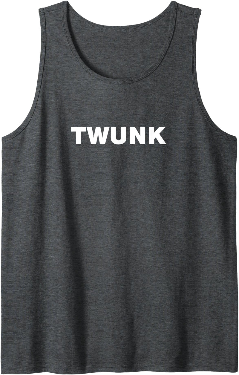 Gear for Gay Men Mens Twunk Tank Top - Dark Heather Grey