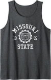 Elite Authentics Missouri State Bears Stamp Officially Licensed Tank Top - Dark Heather Grey