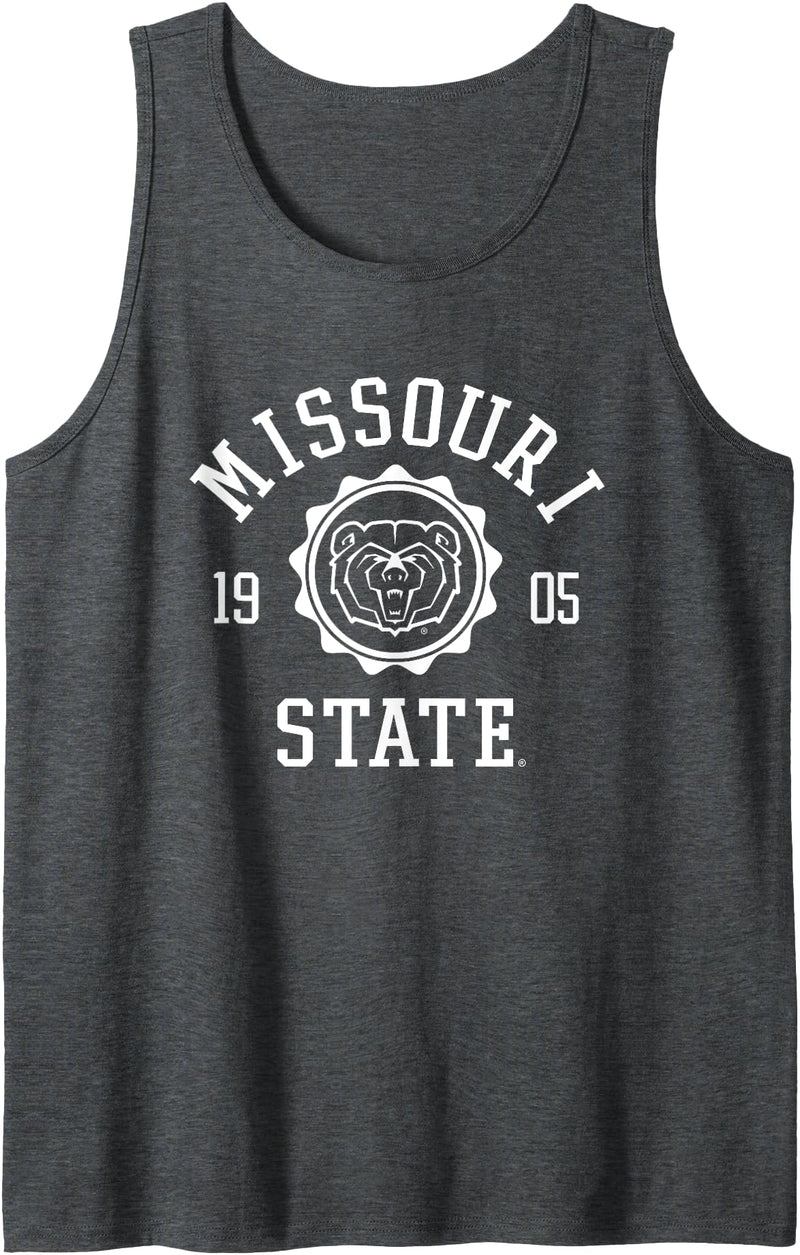 Elite Authentics Missouri State Bears Stamp Officially Licensed Tank Top - Dark Heather Grey