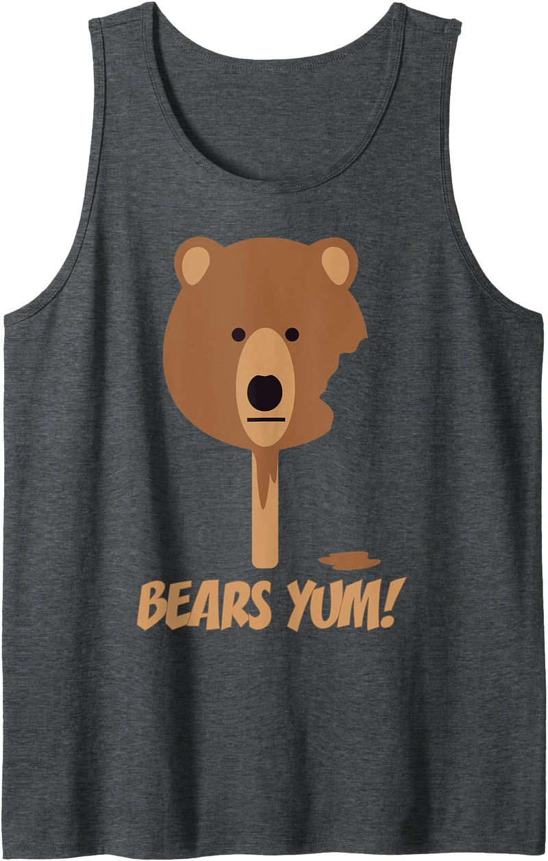 Gay Bear & Cub Woof Shirt Co Gay Woof, Grr, Growl Bears, Cubs & Otters LGBTQ Gay Pride Tank Top - Dark Heather Grey