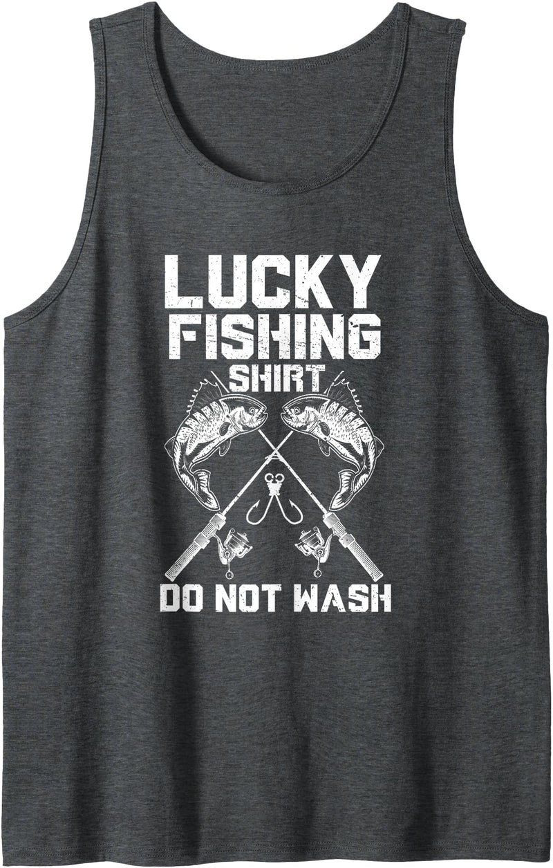 Funny Fishing Gift For Fish Lovers Tee Gifts Funny Cute Fishing Gift For Men Women Fisherman Fish Lovers Tank Top - Dark Heather Grey