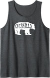 Esskay Designs Catskills Tees Catskills Bear Tank Top - Dark Heather Grey