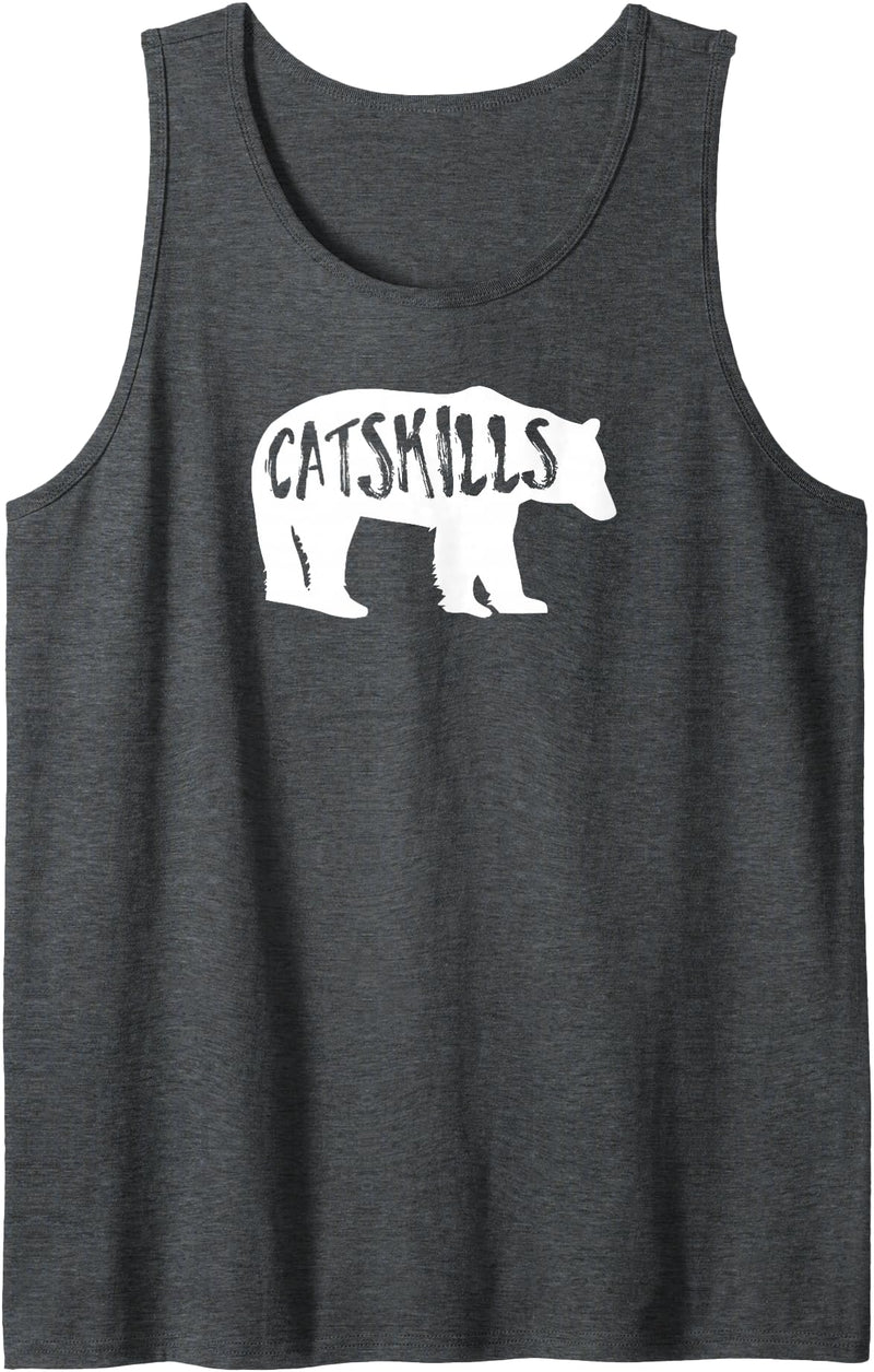 Esskay Designs Catskills Tees Catskills Bear Tank Top - Dark Heather Grey