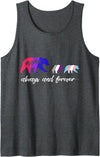LGBTQ Mama Bear Shop - LGBTQ Family Shirts Bisexual Mama Bear - Asexual and Transgender Tank Top - Dark Heather Grey