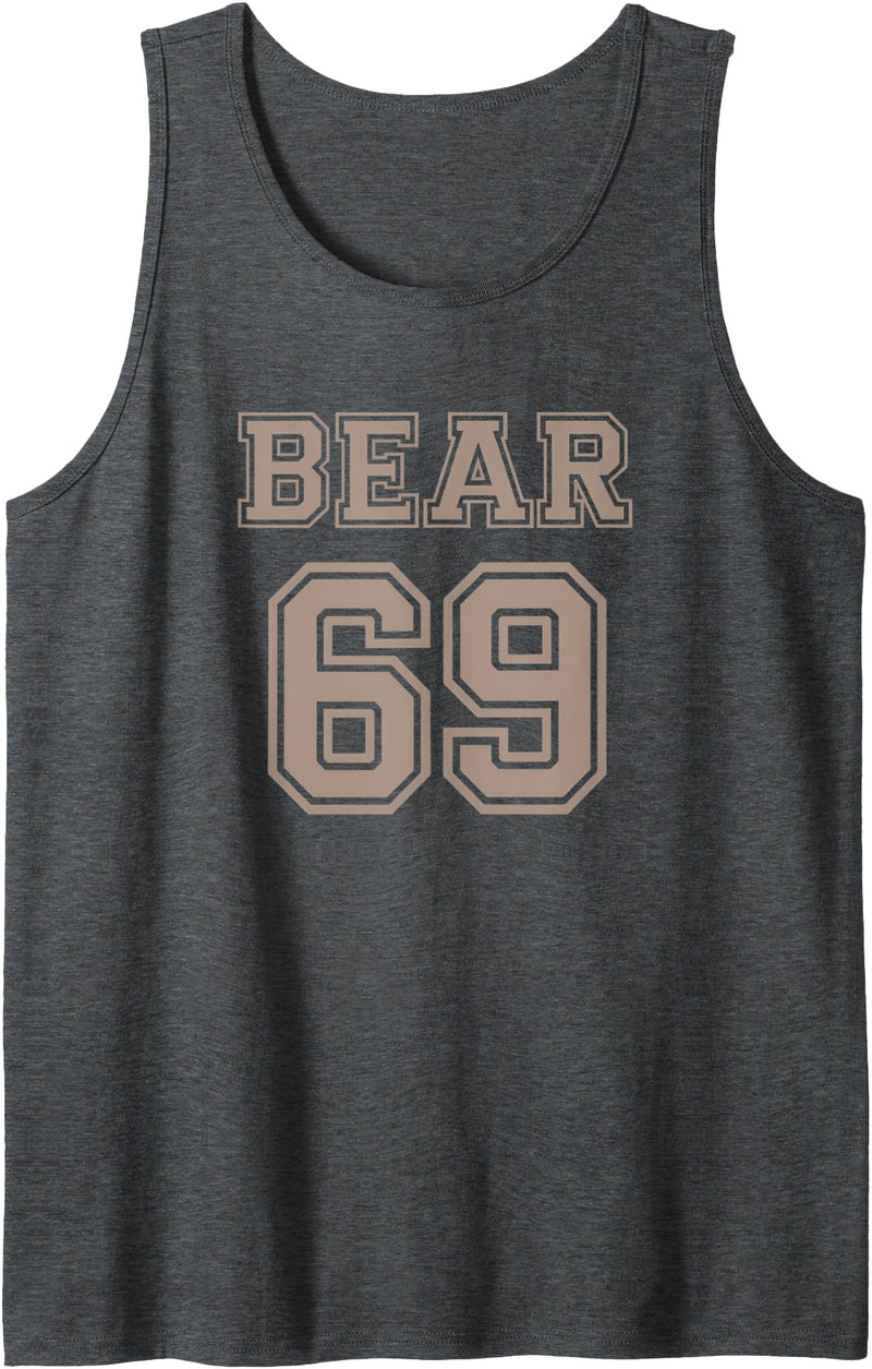 Gay Bear T-Shirts Gay Pride Bear Community lgbtq pride for Cubs - Bear 69 Tank Top - Dark Heather Grey