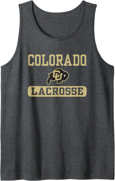 Cow Elite Authentics Colorado Buffaloes Lacrosse Officially Tank Top
