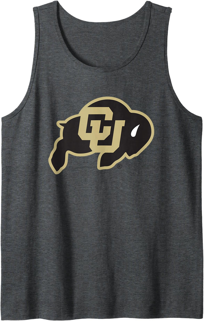 Elite Authentics Colorado Buffaloes Apparel Icon Officially Licensed Tank Top - Dark Heather Grey