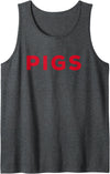 Arkansas Sports Designs PIGS Arkansas Tank Top - Dark Heather Grey