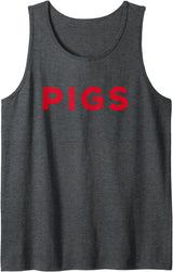 Arkansas Sports Designs PIGS Arkansas Tank Top - Dark Heather Grey