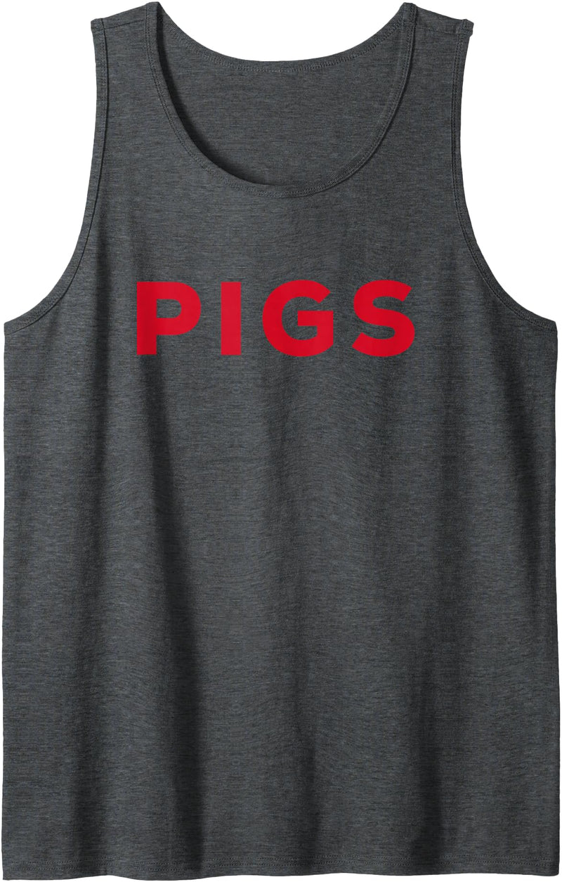 Arkansas Sports Designs PIGS Arkansas Tank Top - Dark Heather Grey