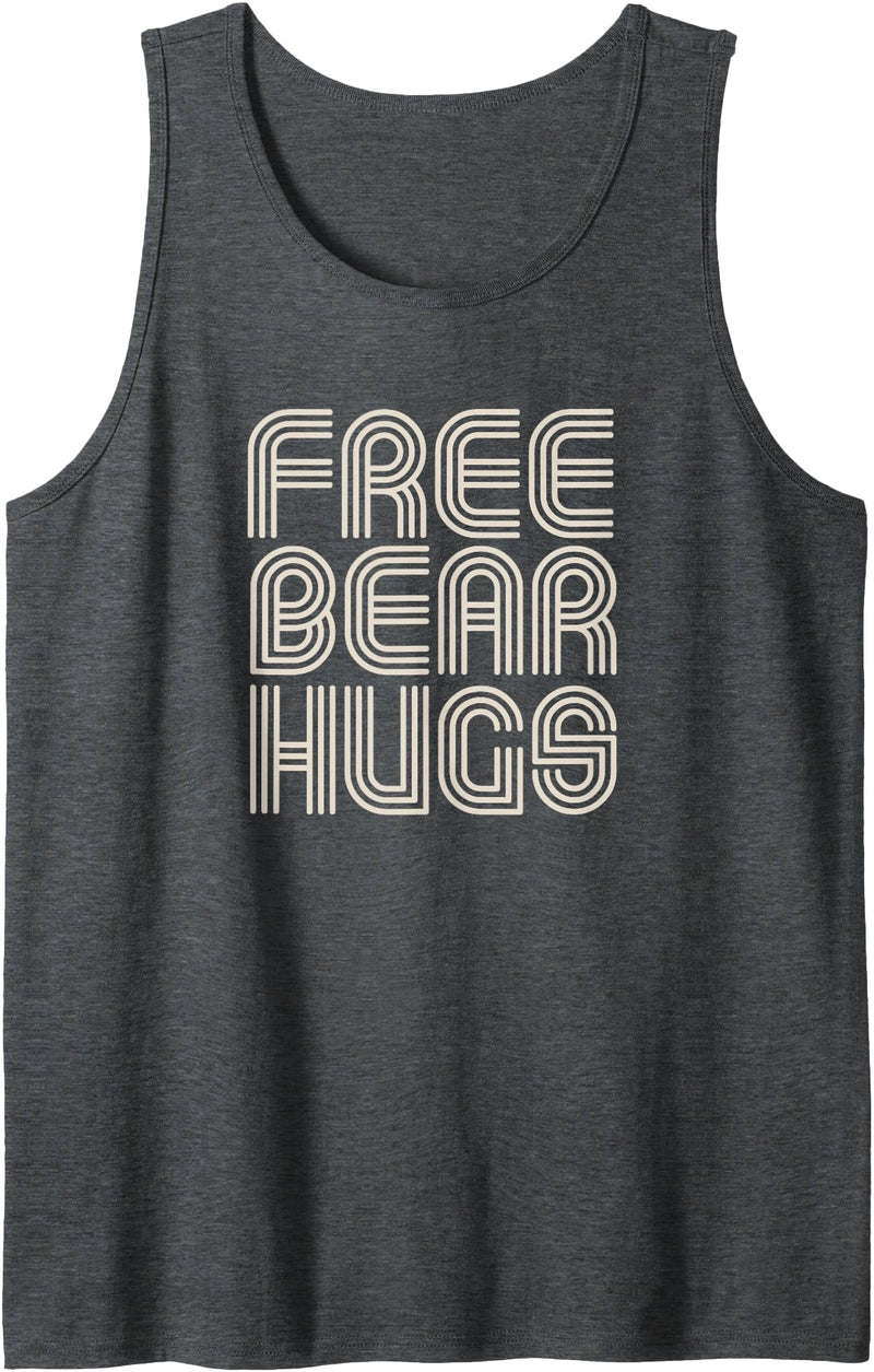 Funny Free Bear Hugs Merch Free Bear Hugs Tank Top - Dark Heather Grey