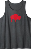 I Heart New York Shirt Buffalo 716, Vintage Tank Top - Dark Heather Grey