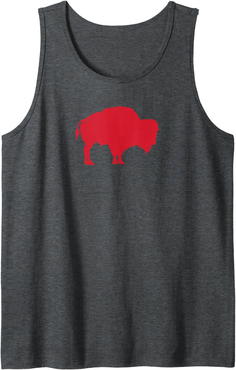I Heart New York Shirt Buffalo 716, Vintage Tank Top - Dark Heather Grey