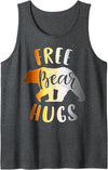 Bear Gay Pride by Content Design Studio Mens Bear Community, Free Bear Hugs, Funny Gay Bear Pride Tank Top - Dark Heather Grey