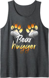 Bear Gay Pride by Content Design Studio Mens Bear Paws, Bear Flag, Gay Bear Pride, Bear Community Tank Top - Dark Heather Grey