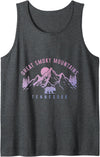 We Love Tennessee - Great Smoky Mountains Great Smoky Mountains Tennessee Mountains Bear Vintage Tank Top - Dark Heather Grey